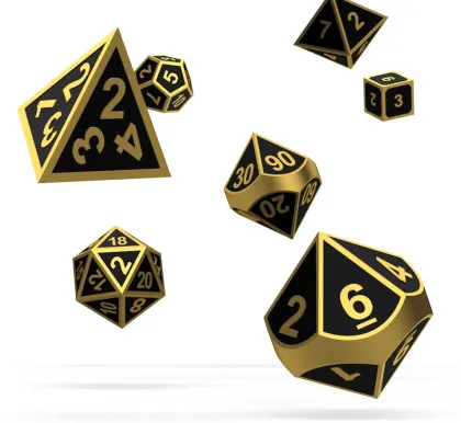 Oakie Doakie Dice Set RPG Metal: Alchemy Gold (7 stuks)