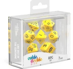 Oakie Doakie Dice Set RPG Solid: Yellow (7 stuks)