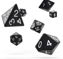 Oakie Doakie Dice Set RPG Solid: Black (7 stuks)