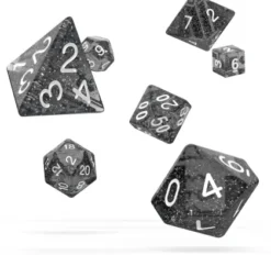 Oakie Doakie Dice Set RPG Speckled: Black (7 stuks)