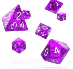 Oakie Doakie Dice Set RPG Translucent: Purple (7 stuks)