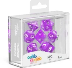 Oakie Doakie Dice Set RPG Translucent: Purple (7 stuks)