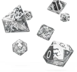 Oakie Doakie Dice Set RPG Translucent: Clear (7 stuks)