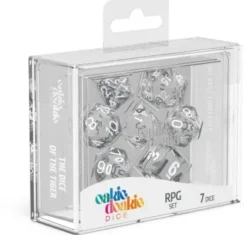 Oakie Doakie Dice Set RPG Translucent: Clear (7 stuks)