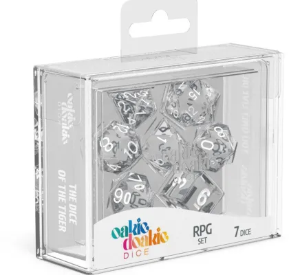Oakie Doakie Dice Set RPG Translucent: Clear (7 stuks)