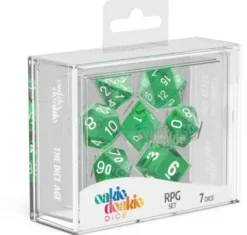 Oakie Doakie Dice Set RPG Translucent: Green (7 stuks)