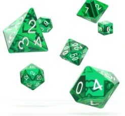Oakie Doakie Dice Set RPG Translucent: Green (7 stuks)