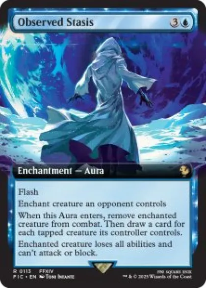 Observed Stasis (foil) (extended art) - Final Fantasy Commander Varianten