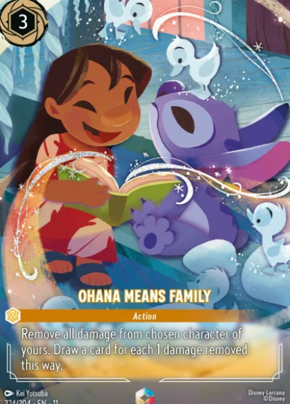 Ohana Means Family (foil) (borderless) - Winterspell