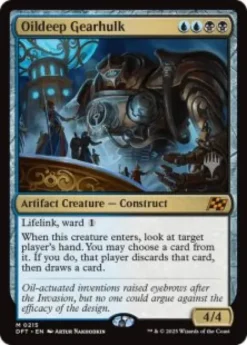 Oildeep Gearhulk (foil) - Aetherdrift Planeswalker Stamped