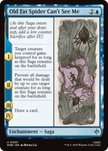 Old Fat Spider Can't See Me (foil) - The Hobbit