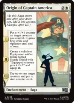 Origin of Captain America (foil) - Marvel Super Heroes Commander