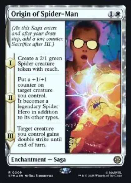 Origin of Spider-Man (foil) - Marvel's Spider-Man Prerelease Promo's