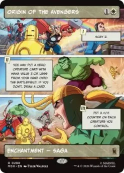Origin of the Avengers (foil) (borderless) - Marvel Super Heroes Varianten