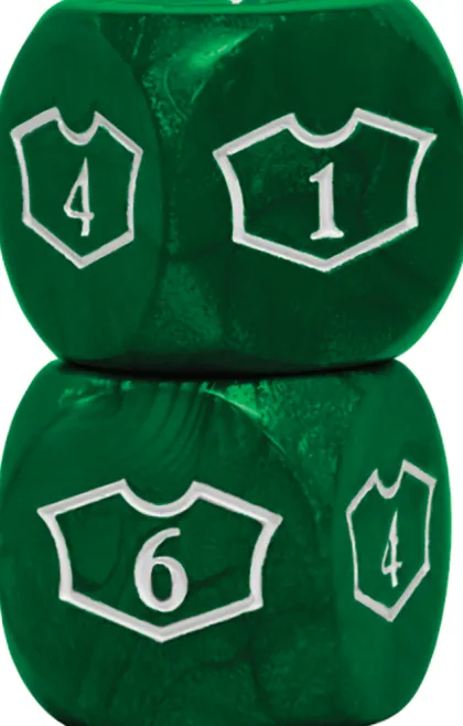 Oversized Loyalty Dice Set: Forest (4 stuks)