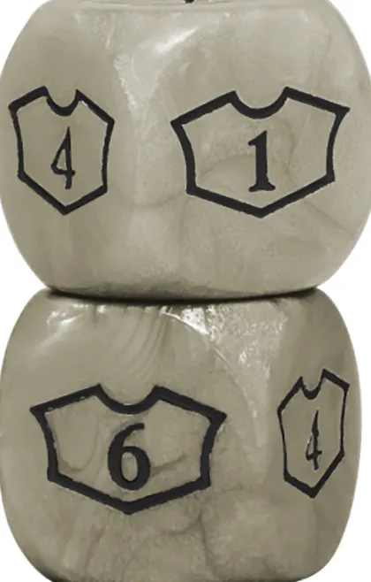 Oversized Loyalty Dice Set: Plains (4 stuks)