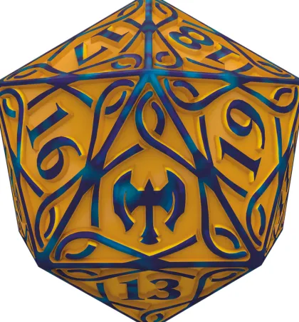 Oversized Spindown Die D20 Kaldheim