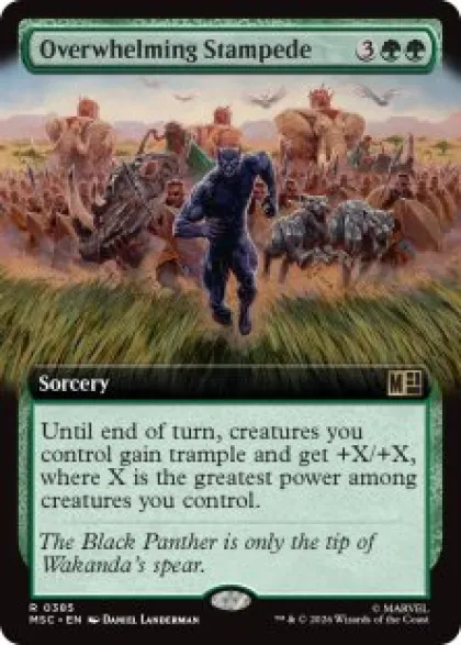 Overwhelming Stampede (extended art) - Marvel Super Heroes Commander Varianten