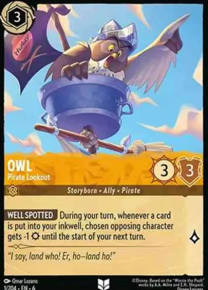 Owl, Pirate Lookout (foil) - Azurite Sea