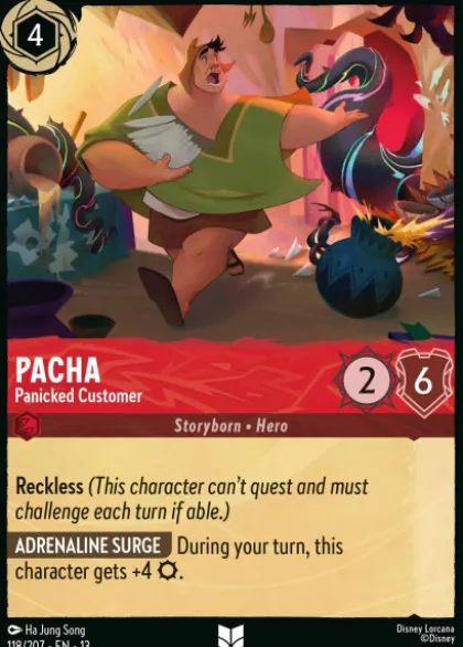 Pacha, Panicked Customer (foil) - Attack of the Vine