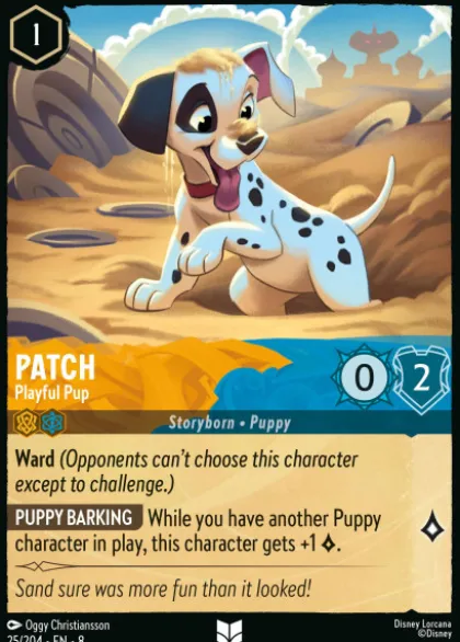 Patch, Playful Pup (foil) - Reign of Jafar