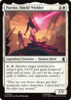 Patriot, Shield Wielder (#444) (surge foil) - Marvel Super Heroes