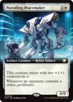 Patrolling Peacemaker (extended art) - Edge of Eternities Commander Varianten