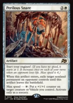 Perilous Snare (foil) - Aetherdrift Planeswalker Stamped