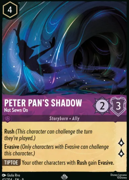 Peter Pan's Shadow, Not Sewn On - Fabled
