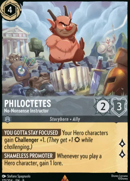 Philoctetes, No-Nonsense Instructor - Fabled