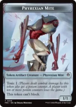 Phyrexian Mite token (foil) (1/1) - Reality Fracture Commander