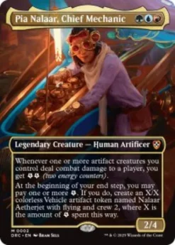 Pia Nalaar, Chief Mechanic (foil) (borderless) - Aetherdrift Commander