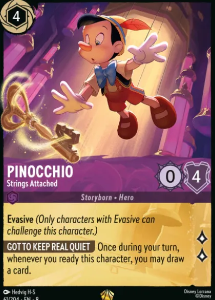 Pinocchio, Strings Attached (#61) (foil) - Reign of Jafar