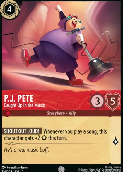 P.J. Pete, Caught Up in the Music (foil) - Fabled