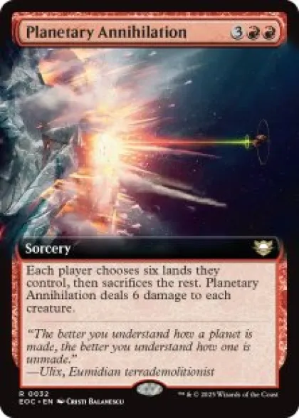 Planetary Annihilation (extended art) - Edge of Eternities Commander Varianten