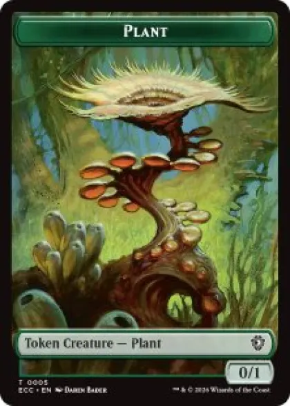 Plant token (0/1) - Lorwyn Eclipsed Commander