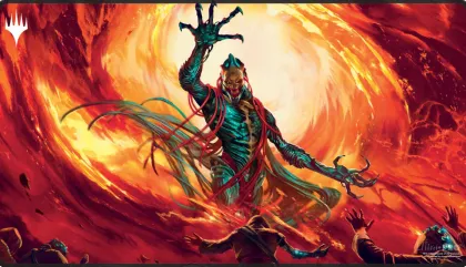 Playmat Black Stitched The Brothers' War - Gix, Yawgmoth Praetor