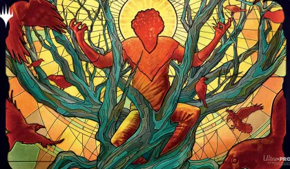 Playmat Dominaria United - The Raven Man
