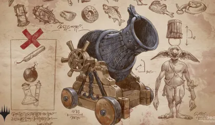 Playmat The Brothers' War - Schematic Goblin Charbelcher
