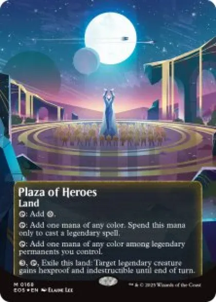 Plaza of Heroes (#168) (galaxy foil) (borderless) - Edge of Eternities Stellar Sights