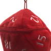 Pluche Dice Pouch D20 Red