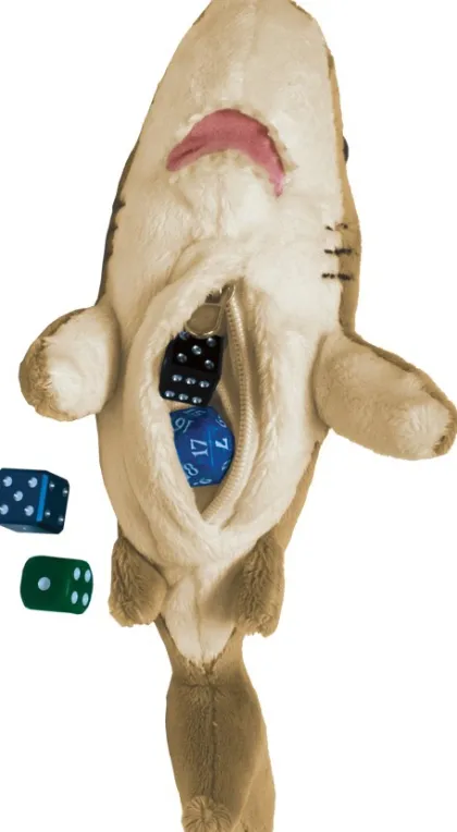 Pluche Dice Pouch Shark