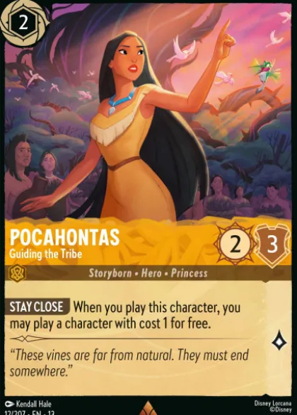 Pocahontas, Guiding the Tribe (foil) - Attack of the Vine