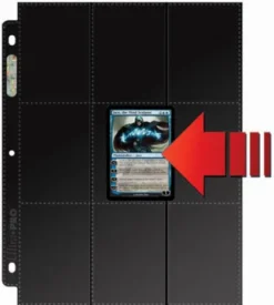 18 Pocket Pages Side Loading Black (50 stuks)