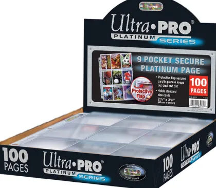 9 Pocket Pages Top Loading Clear Platinum Secure (100 stuks)
