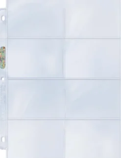 8 Pocket Pages Top Loading Clear Platinum (100 stuks)