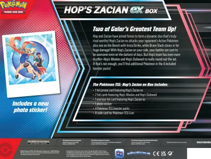 Pokemon - EX Box: Hop's Zacian EX