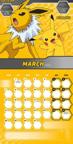 Pokemon Mini Calendar 2022