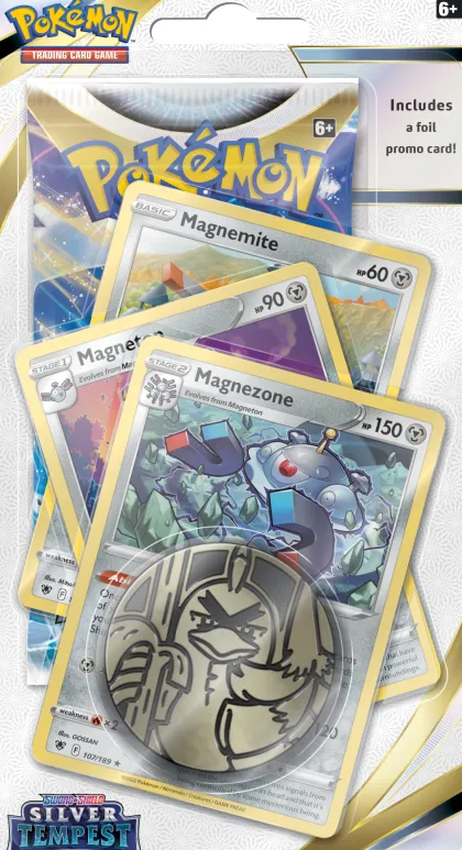 Pokemon: Premium Checklane Blister Sword & Shield - Silver Tempest (Magnezone)