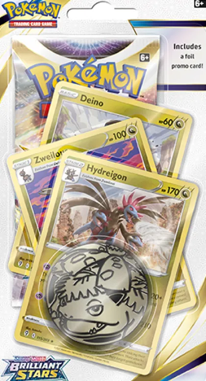 Pokemon: Premium Checklane Blister Sword & Shield - Brilliant Stars (Hydreigon)